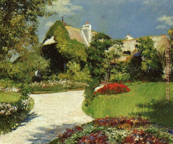 Gustave Caillebotte Thatched Cottage at Trouville